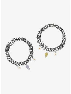Wholesale ๐งจ Daisy Broken Heart Best Friend Tattoo Choker Set ๐