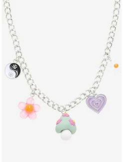 Best reviews of 🔔 Pastel Groovy Mushroom Flower Charm Necklace 😍 -HT Style Outlet Store 18948656 av1