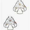 New ⌛ Mushroom Daisy Figural Hoop Earrings 🥰 -HT Style Outlet Store 18948666 hi