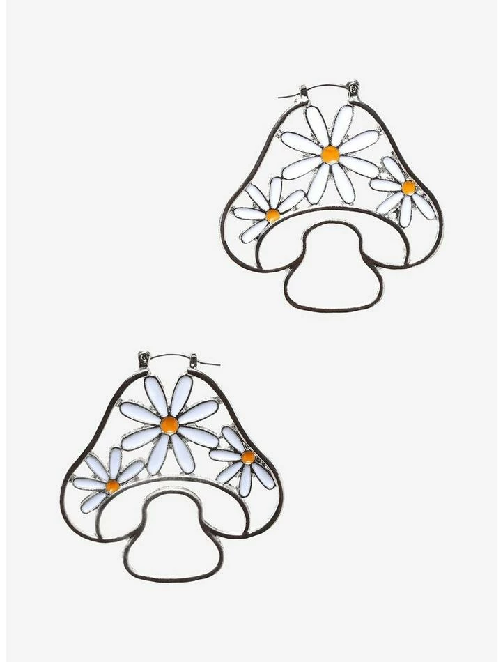 New โ Mushroom Daisy Figural Hoop Earrings ๐ฅฐ 3 New โ Mushroom Daisy Figural Hoop Earrings ๐ฅฐ