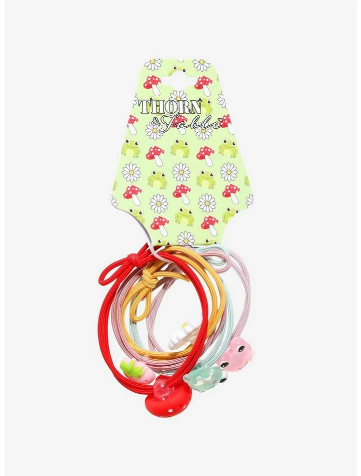 Promo 🔔 Cottagecore Frog Hair Tie Set 👍 4 Promo 🔔 Cottagecore Frog Hair Tie Set 👍 - Image 2