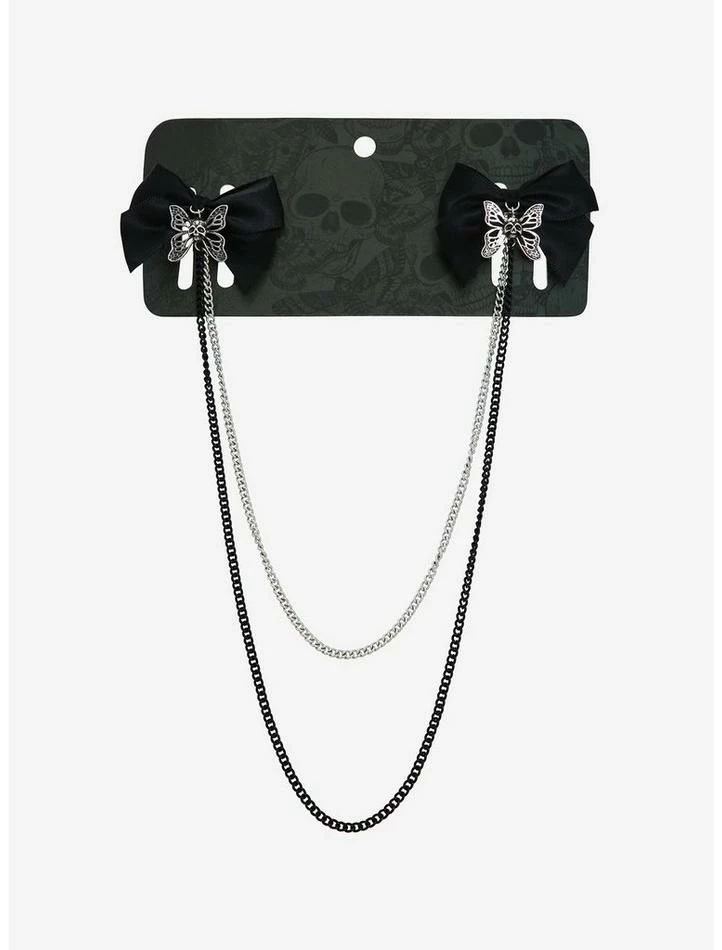 Deals ⭐ Butterfly Skull Chain Hair Bow Set ✨ 6 Deals ⭐ Butterfly Skull Chain Hair Bow Set ✨ - Image 4