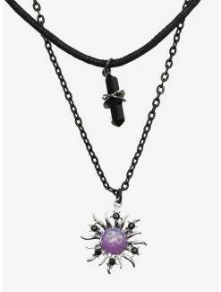 Discount 🌟 Sun Crystal Necklace Set 🛒 -HT Style Outlet Store 18950127 av1