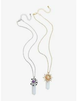Cheap 😀 Celestial Sparkle Faux Crystal Best Friend Necklace Set ⭐ -HT Style Outlet Store 18950131 av1