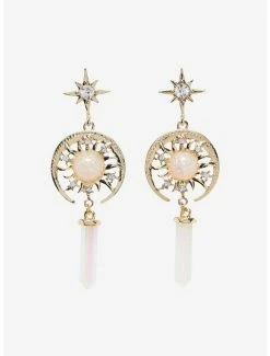 Wholesale ✔️ Opal Celestial Crystal Statement Earrings ✔️