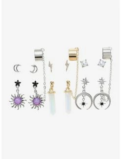 Hot Sale 😀 Celestial Opal Cuff Earring Set 🥰