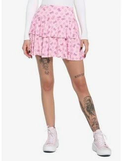 Best deal 😀 Stawberries & Bows Tiered 👗 Skirt 🔥