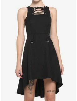 Wholesale 🔥 Royal Bones By Tripp Lace-Up Hi-Low 👗 Dress ✔️