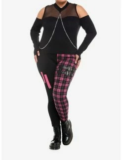 Buy 🎁 Black Mesh Chain Cold Shoulder 👧 Girls Long-Sleeve Top Plus Size 🎉 6 Buy 🎁 Black Mesh Chain Cold Shoulder 👧 Girls Long-Sleeve Top Plus Size 🎉 -HT Style Outlet Store 19040573 av1