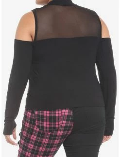 Buy 🎁 Black Mesh Chain Cold Shoulder 👧 Girls Long-Sleeve Top Plus Size 🎉 7 Buy 🎁 Black Mesh Chain Cold Shoulder 👧 Girls Long-Sleeve Top Plus Size 🎉 -HT Style Outlet Store 19040573 av2