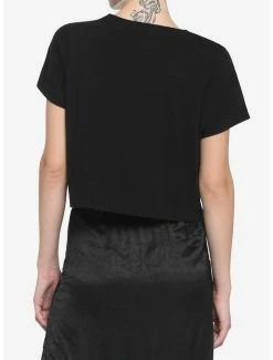 Top 10 🧨 Black Mushroom Moon Phase 👧 Girls Crop T-Shirt 🔔 -HT Style Outlet Store 19040582 av2