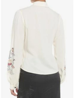 Best reviews of ⌛ Mushroom Foliage Cottagecore 👧 Girls Woven Long-Sleeve Top 😍 -HT Style Outlet Store 19040597 av2