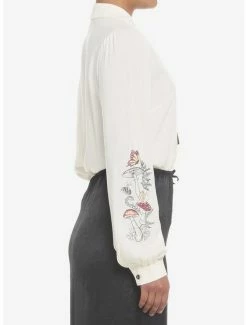 Best reviews of ⌛ Mushroom Foliage Cottagecore 👧 Girls Woven Long-Sleeve Top 😍 -HT Style Outlet Store 19040597 av3