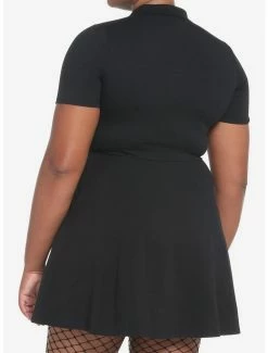 Best deal 🤩 Embroidered Skull Polo 👗 Dress Plus Size 🧨 -HT Style Outlet Store 19040659 av2