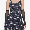 Deals 🔔 Skulls & Flowers Skater 👗 Dress With Lace Back ⌛ -HT Style Outlet Store 19045913 hi