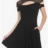 Cheapest 💯 Black Fishnet Cutout 👗 Dress 🔔 -HT Style Outlet Store 19046270 hi