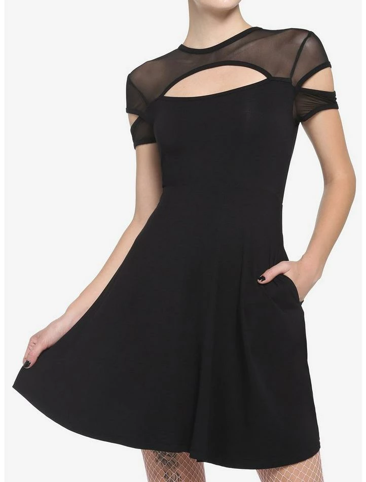 Cheapest 💯 Black Fishnet Cutout 👗 Dress 🔔 3 Cheapest 💯 Black Fishnet Cutout 👗 Dress 🔔