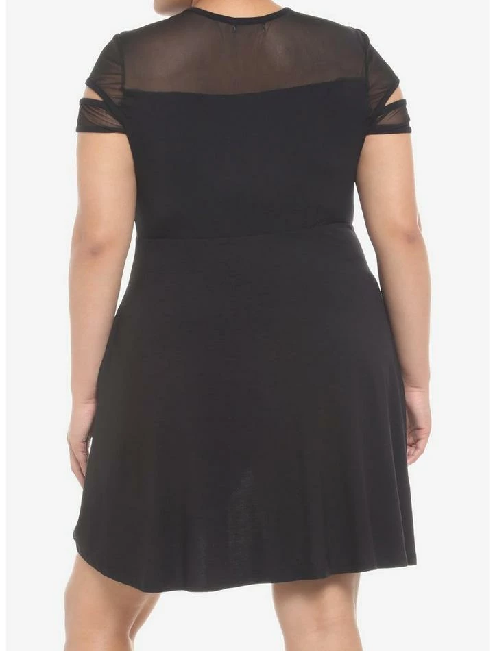 Budget 🎉 Black Fishnet Cutout 👗 Dress Plus Size 🤩 5 Budget 🎉 Black Fishnet Cutout 👗 Dress Plus Size 🤩 - Image 3