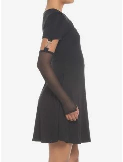 Best Sale ๐งจ Black Cutout Skater ๐ Dress With Arm Warmers ๐ 9 Best Sale ๐งจ Black Cutout Skater ๐ Dress With Arm Warmers ๐ -HT Style Outlet Store 19046285 av3