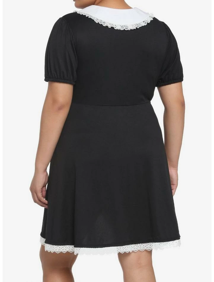 Flash Sale 🥰 Mushroom Foliage Lace Collar Cutout Sweetheart 👗 Dress Plus Size 🎉 5 Flash Sale 🥰 Mushroom Foliage Lace Collar Cutout Sweetheart 👗 Dress Plus Size 🎉 - Image 3