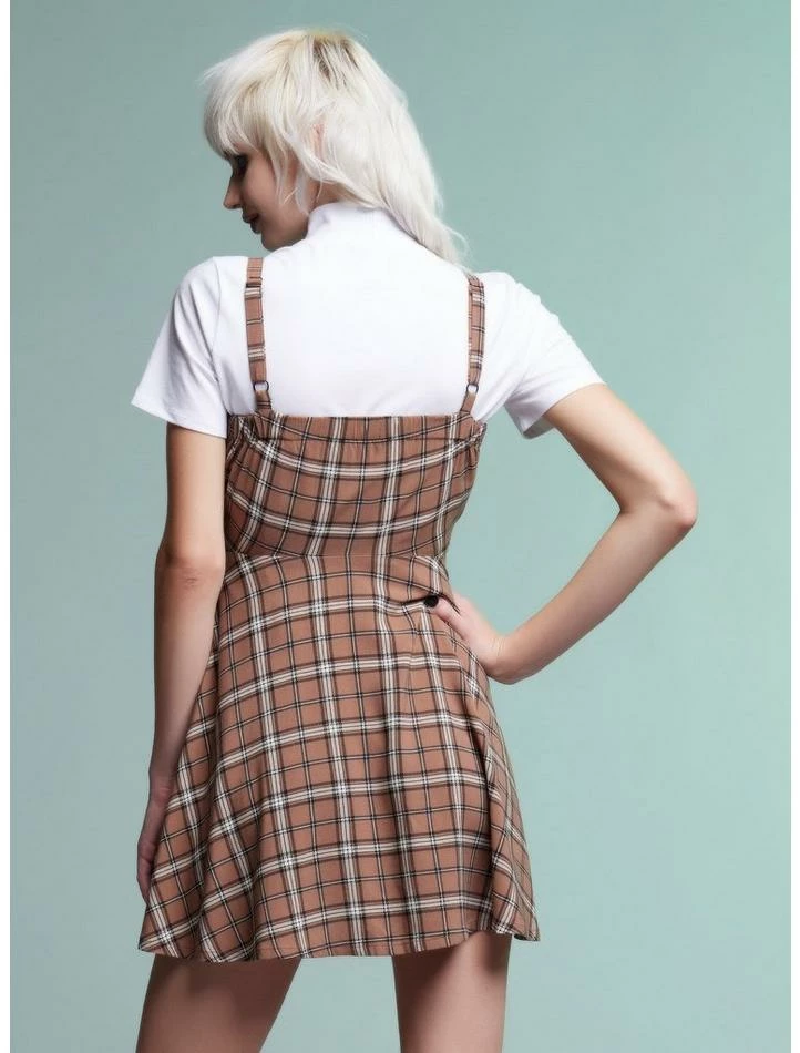 Best deal โจ Brown Plaid Twofer ๐ Dress ๐ 5 Best deal โจ Brown Plaid Twofer ๐ Dress ๐ - Image 3