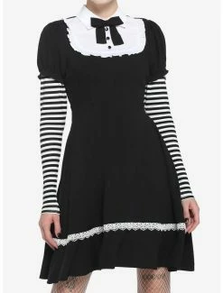 Brand new โ Black & White Stripe Twofer ๐ Dress ๐ฅ