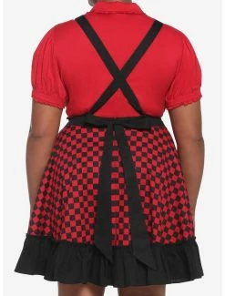 Best deal 🔔 Black & Red Checkered Heart 👗 Skirtall Plus Size 💯 -HT Style Outlet Store 19047452 av2
