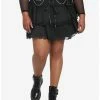 Best reviews of 🛒 Black Lace-Up Chain Tiered 👗 Skirt Plus Size 💯 -HT Style Outlet Store 19047498 hi