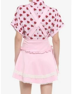 Deals ❤️ Pink Hearts & Lace Suspender 👗 Skirt 😀 -HT Style Outlet Store 19047810 av2