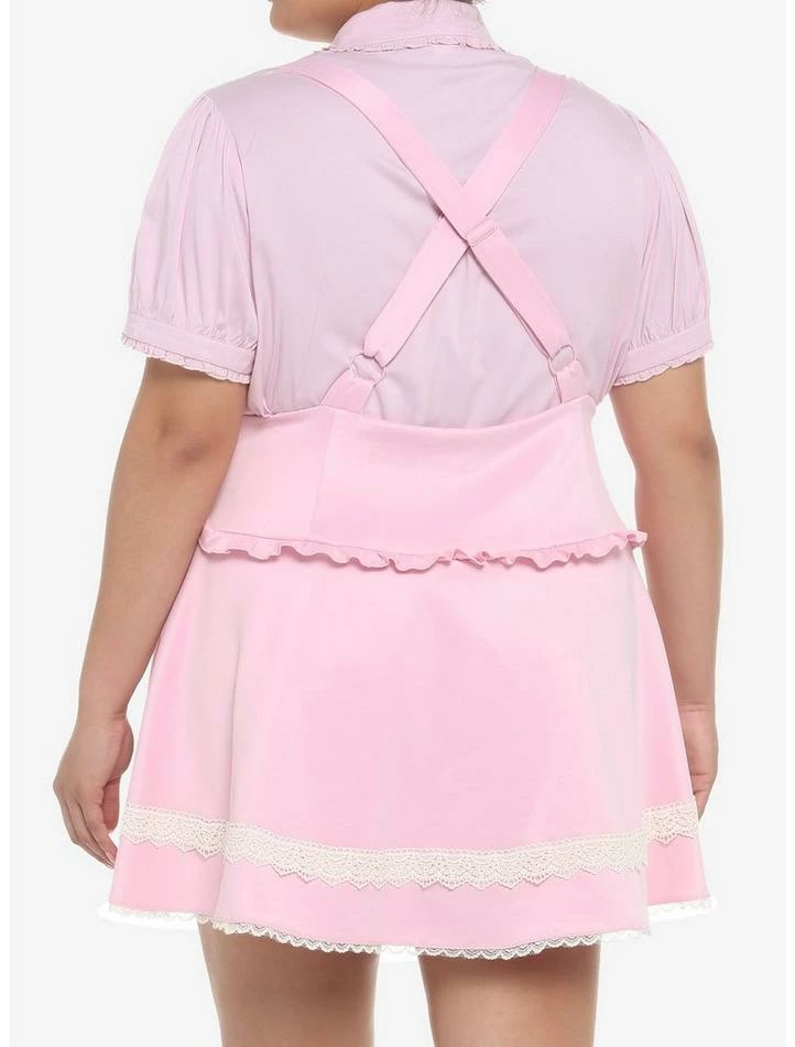 Coupon 🔥 Pink Hearts & Lace Suspender 👗 Skirt Plus Size 💯 5 Coupon 🔥 Pink Hearts & Lace Suspender 👗 Skirt Plus Size 💯 - Image 3