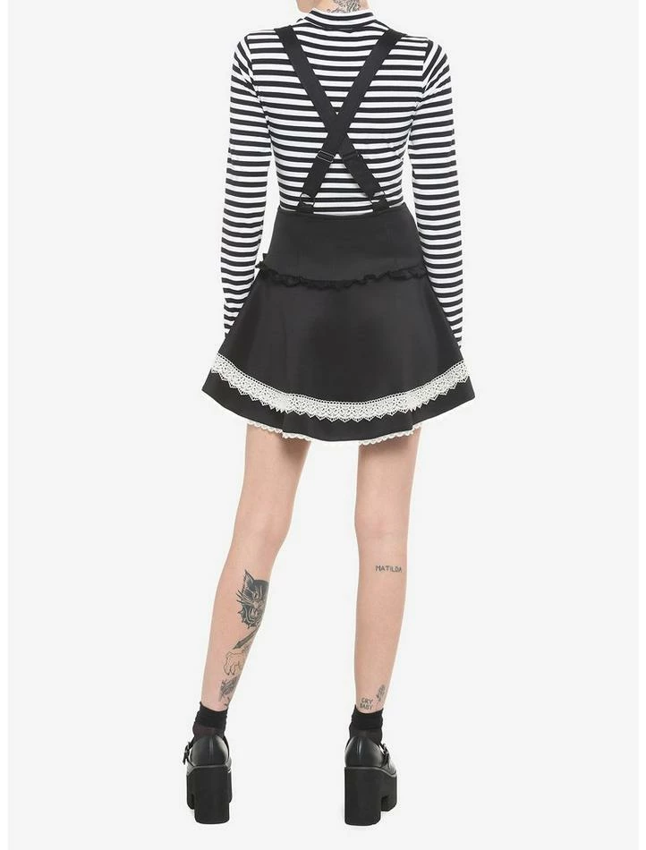 Best Sale โ๏ธ Black & White Lace Heart Waist Suspender ๐ Skirt ๐ 5 Best Sale โ๏ธ Black & White Lace Heart Waist Suspender ๐ Skirt ๐ - Image 3