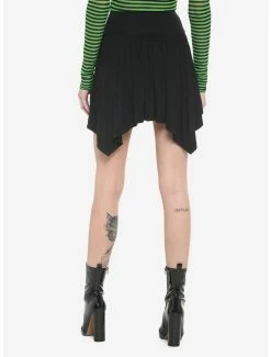 Top 10 🥰 Black Lace-Up Hanky Hem 👗 Skirt 🌟 -HT Style Outlet Store 19048397 av1