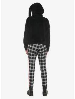 New ✔️ Black Bunny Fuzzy Crop 👧 Girls Hoodie ✨ -HT Style Outlet Store 19089540 av2