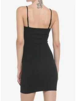 Wholesale 🛒 Black Hook-And-Eye Bodycon Mini 👗 Dress ✔️ -HT Style Outlet Store 19187338 av2