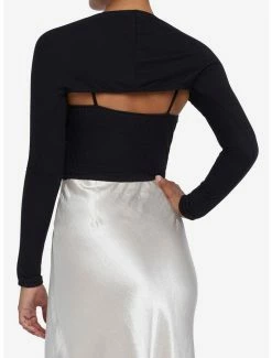 Deals 🔥 Black Chain 👧 Girls Cami & Shrug Set 👍 -HT Style Outlet Store 19204503 av2