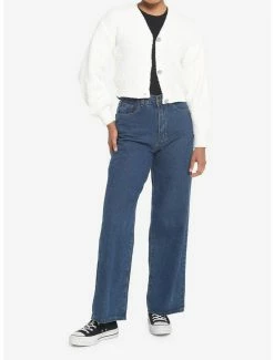 Brand new 🔥 Ivory Puff Sleeve 👧 Girls Cardigan 🔥 -HT Style Outlet Store 19204550 av1