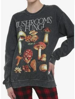 Brand new ✨ Mushroom Fungi Mineral Wash 👧 Girls Sweatshirt ⭐