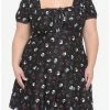 Hot Sale ⌛ Skulls & Roses 👗 Dress Plus Size 😉 -HT Style Outlet Store 19254044 hi
