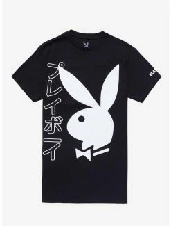 Best Sale 😀 Playboy Logo & Text T-Shirt 🔥