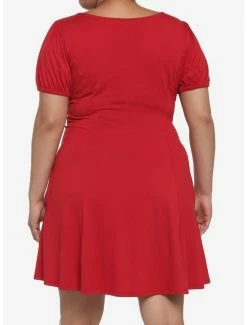 Wholesale 🔔 Red Empire Waist 👗 Dress Plus Size ⌛ -HT Style Outlet Store 19374728 av2