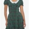 Coupon 🥰 Green Plaid Lace Collar Mini 👗 Dress ✨ 1 Coupon 🥰 Green Plaid Lace Collar Mini 👗 Dress ✨ -HT Style Outlet Store 19375609 hi
