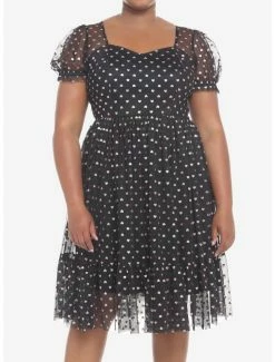 New ๐ฅฐ Pink Hearts Glitter Mesh ๐ Dress Plus Size ๐