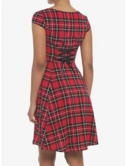 Brand new 🔔 Red Plaid Retro Sweetheart 👗 Dress 👍 -HT Style Outlet Store 19375656 av2
