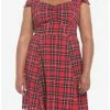 Coupon ๐งจ Red Plaid Retro Sweetheart ๐ Dress Plus Size ๐ 1 Coupon ๐งจ Red Plaid Retro Sweetheart ๐ Dress Plus Size ๐ -HT Style Outlet Store 19375664 hi