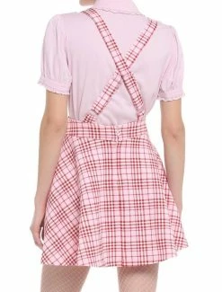 Discount ❤️ Pink & Red Plaid Heart 👗 Skirtall ✔️ 7 Discount ❤️ Pink & Red Plaid Heart 👗 Skirtall ✔️ -HT Style Outlet Store 19375716 av2