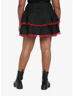 Deals ๐ Red & Black Lace Chain Ribbon Tiered ๐ Skirt Plus Size ๐ 6 Deals ๐ Red & Black Lace Chain Ribbon Tiered ๐ Skirt Plus Size ๐ -HT Style Outlet Store 19375964 av1