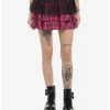 Flash Sale 😉 Hot Pink Tartan & Mesh Tiered 👗 Skirt 😍 -HT Style Outlet Store 19376249 hi