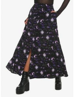 Cheapest ✨ Celestial Print Maxi 👗 Skirt 😉