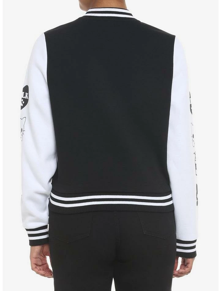 Cheap 🔥 Kitten Milk 👧 Girls Varsity Jacket 😀 5 Cheap 🔥 Kitten Milk 👧 Girls Varsity Jacket 😀 - Image 3
