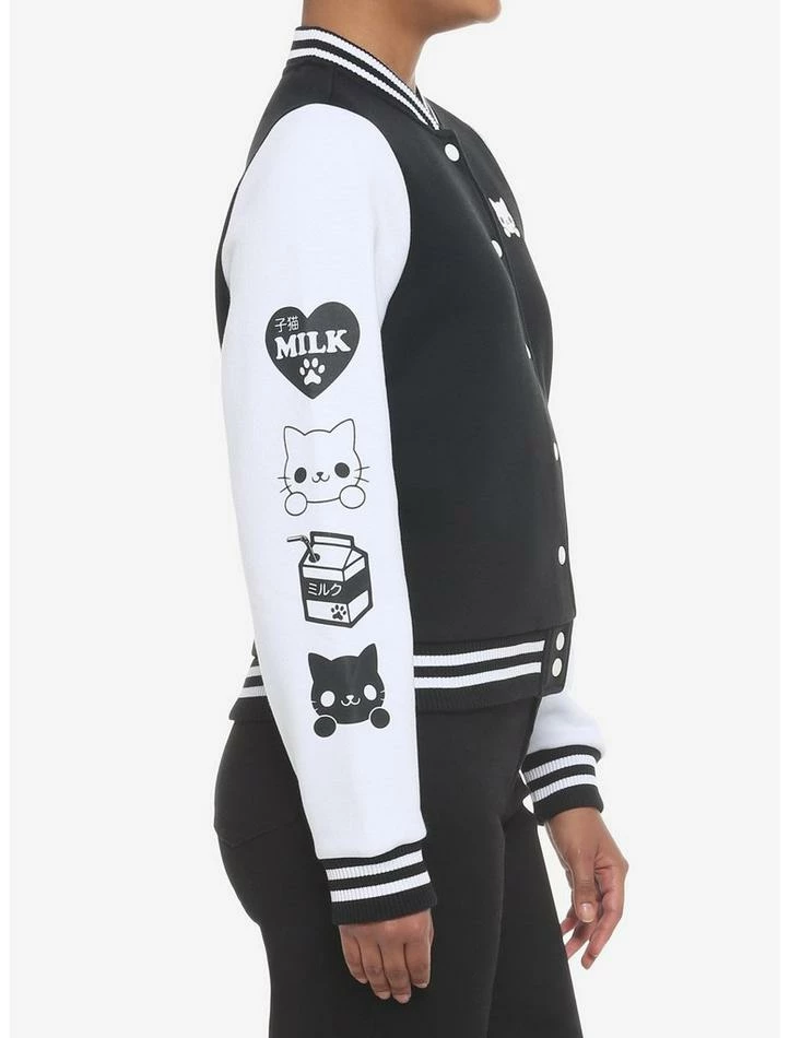 Cheap 🔥 Kitten Milk 👧 Girls Varsity Jacket 😀 6 Cheap 🔥 Kitten Milk 👧 Girls Varsity Jacket 😀 - Image 4